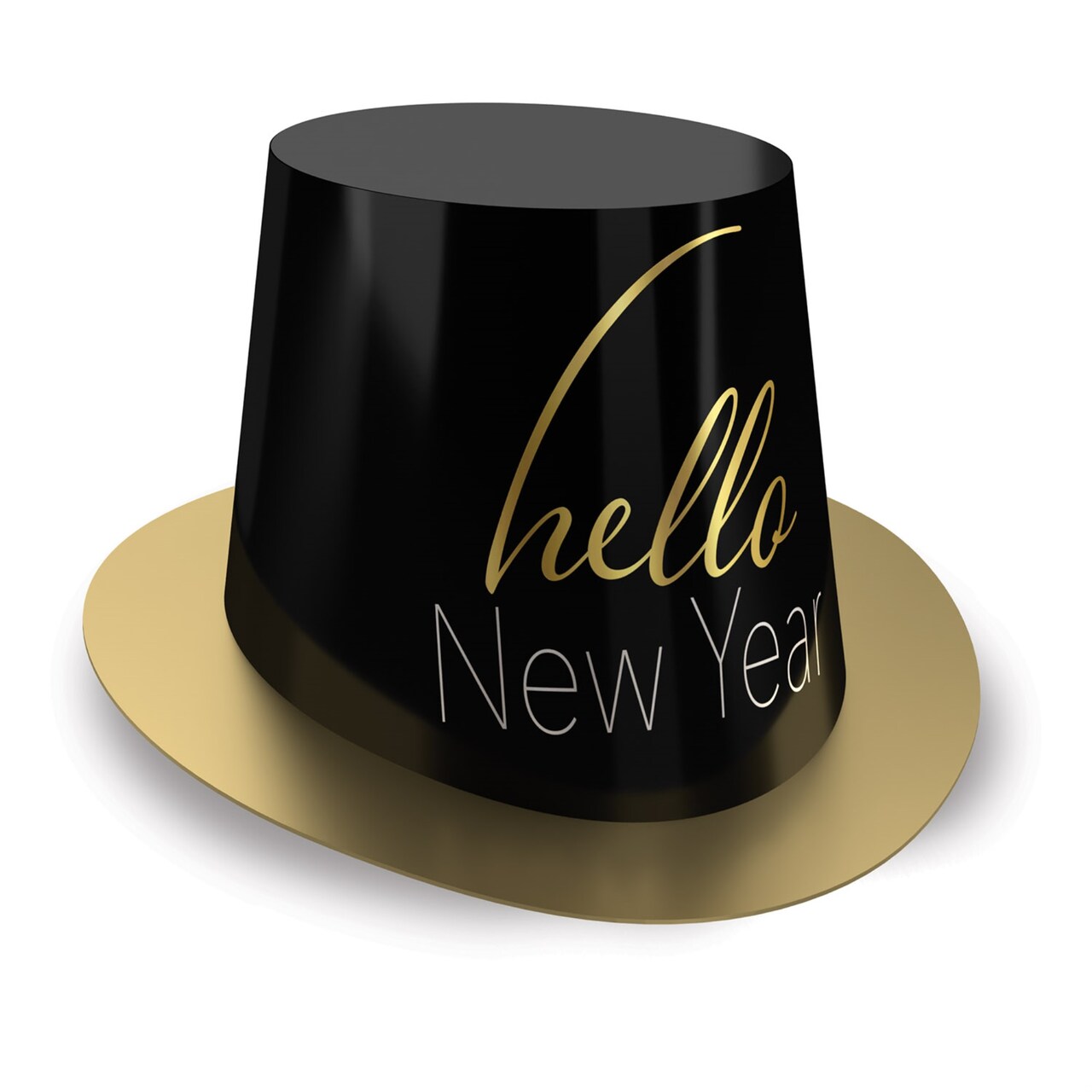 Hello New Year Hi-Hat, (Pack of 25)